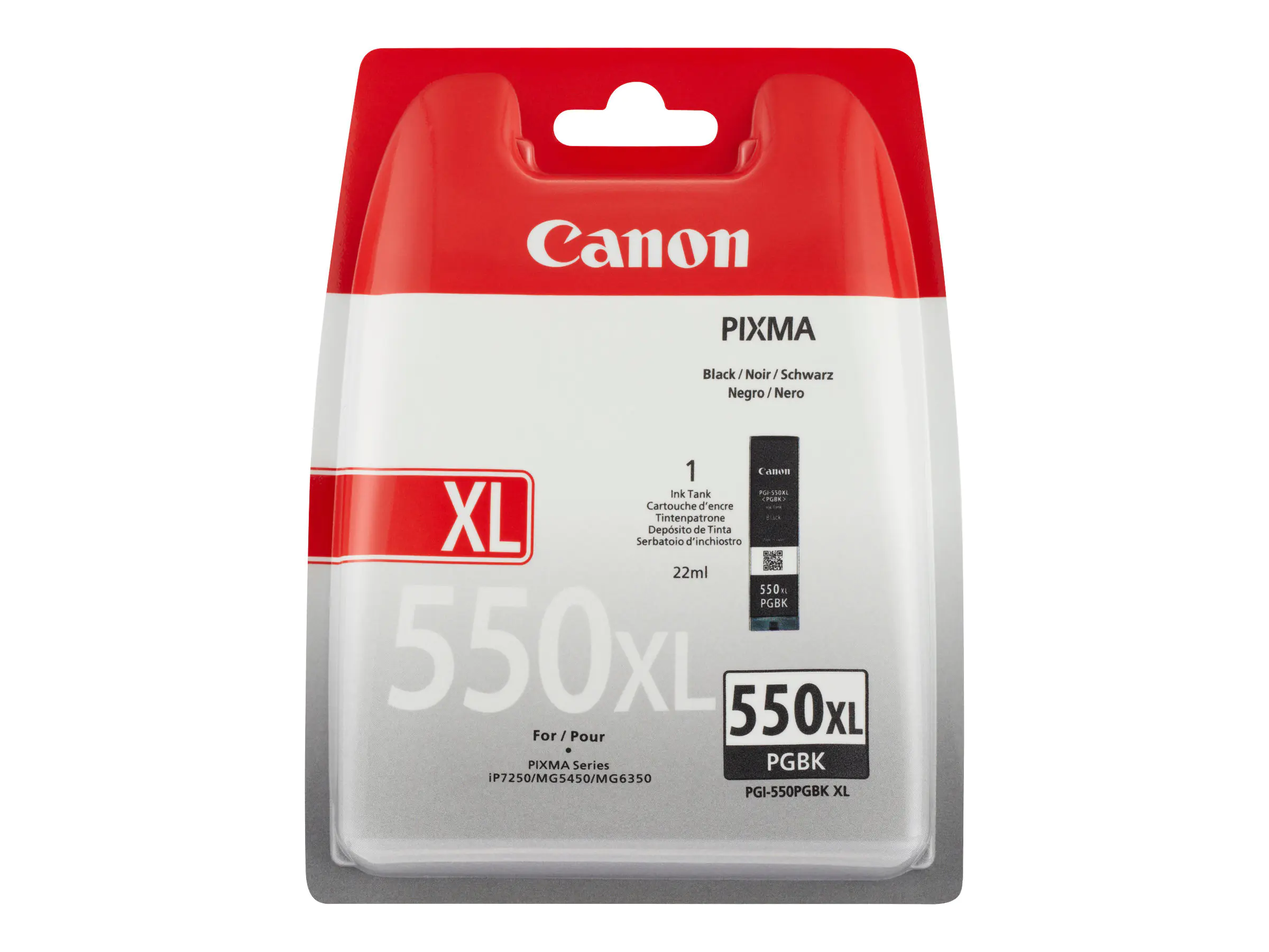 Canon PGI-550PGBK XL - 22 ml - Hohe Ergiebigkeit - Schwarz - Original - Tintenbehälter - für PIXMA iP8750, iX6850, MG5550, MG5650, MG5655, MG6450, MG6650, MG7150, MG7550, MX725, MX925 Canon PGI-550PGBK XL - 22 ml - Hohe Ergiebigkeit - Schwarz - Original - Tintenbehälter - für PIXMA iP8750, iX6850, MG5550, MG5650, MG5655, MG6450, MG6650, MG7150, MG7550, MX725, MX925