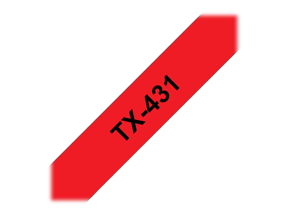 Brother - Schwarz, Rot - Rolle (1,2 cm) 1 Rolle(n) Etiketten