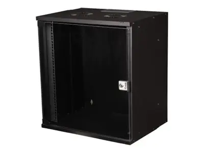 Equip Eco Mount - Schrank Netzwerkschrank - 540 x 400 mm - geeignet für Wandmontage - Schwarz, RAL 9005 - 12U - 48.3 cm (19") EWM-12-5440-B