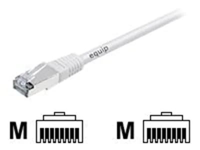 equip - Patch-Kabel - RJ-45 (M) zu RJ-45 (M) - 5 m - FTP - CAT 6a - geformt - weiß