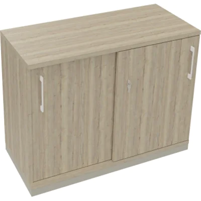 Schiebetürenschrank 2OH B1000xT442xH781mm si/Eiche Natur Schiebetürenschrank 2OH B1000xT442xH781mm si/Eiche Natur