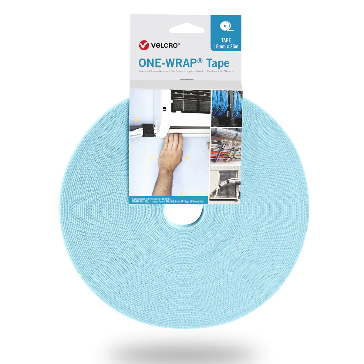 VELCRO One Wrap Band 25m 20mm Aqua VEL-OW64149 VELCRO One Wrap Band 25m 20mm Aqua VEL-OW64149