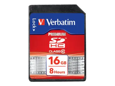Verbatim - Flash-Speicherkarte - 16 GB - Class 10 - SDHC
