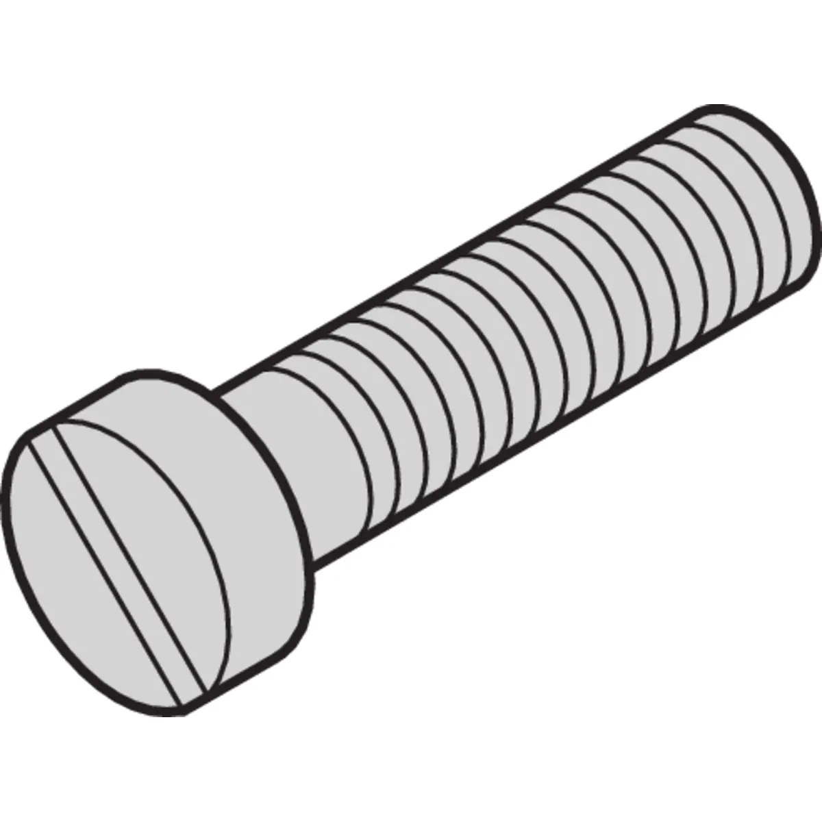 SCHROFF Zylinderkopfschraube mit Schlitz - ZYL.SCHRAUB.M2,5X16/84 100ST (21100150)