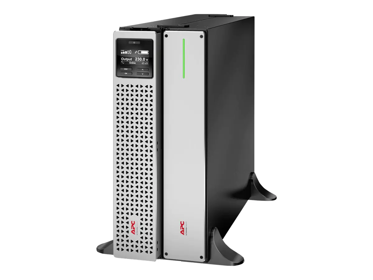 APC Smart-UPS On-Line SRTL1500RM4UXLI-NC - USV (Rack - einbaufähig) (hohe Dichte) - Wechselstrom 220/230 V - 1350 Watt - 1500 VA - Lithium-Ionen - RS-232, USB, Ethernet - Ausgangsanschlüsse: 8 - 4U - 1.83 m Schnur - Schwarz mit silberner Frontblende - mit