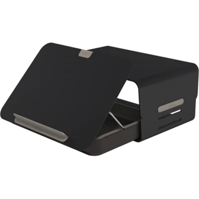 Dataflex Monitorständer Addit Bento® 38,1 x 11-16 x 26 cm (B x H x T) 20kg höhenverstellbar Stahl, pulverbeschichtet schwarz Dataflex Monitorständer Addit Bento® 38,1 x 11-16 x 26 cm (B x H x T) 20kg höhenverstellbar Stahl, pulverbeschichtet schwarz