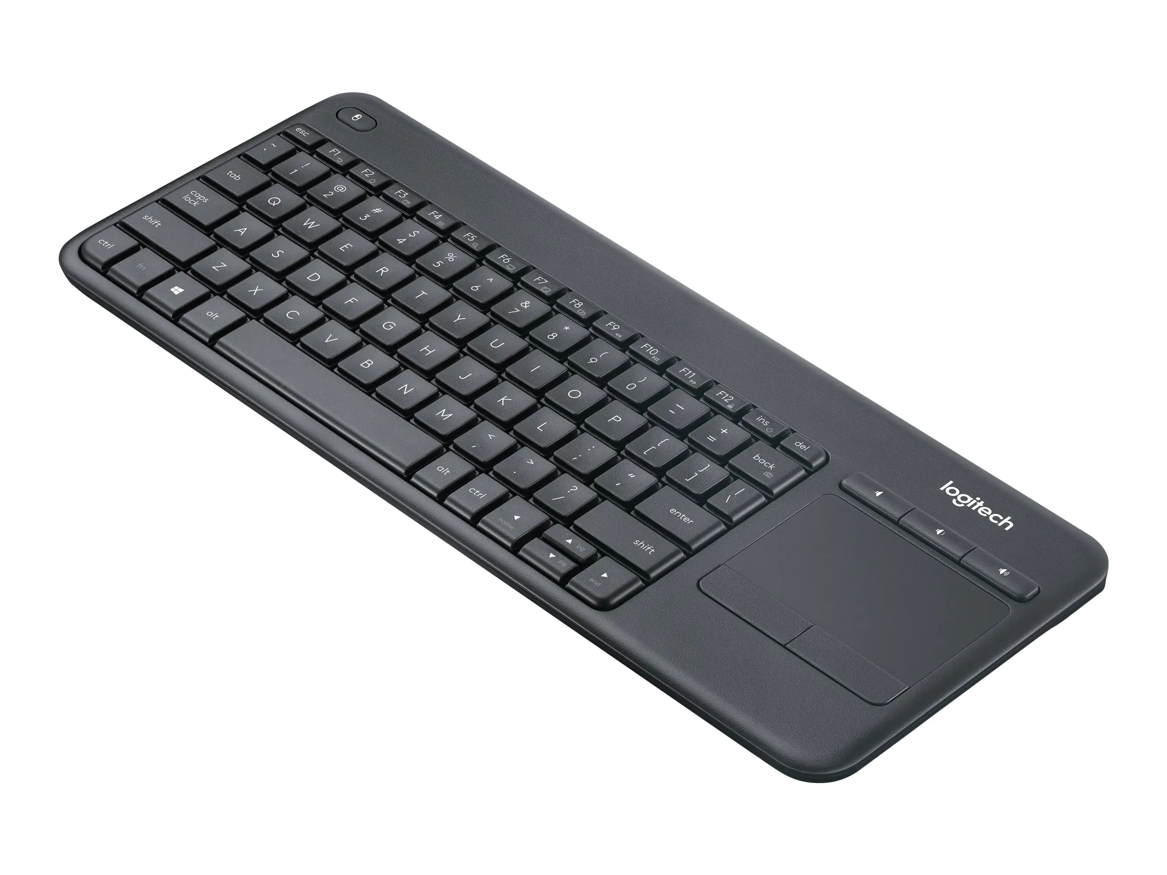 Logitech Wireless Touch Keyboard K400 Plus - Tastatur - kabellos - 2.4 GHz - Deutsch - Schwarz Logitech Wireless Touch Keyboard K400 Plus - Tastatur - kabellos - 2.4 GHz - Deutsch - Schwarz
