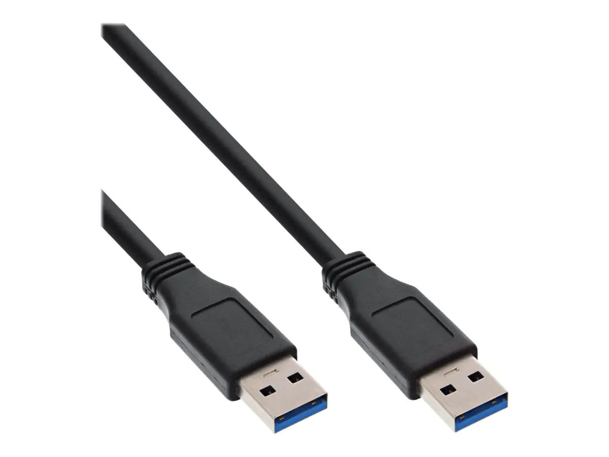 InLine - USB-Kabel - USB Typ A (M) zu USB Typ A (M) - USB 3.0 - 2 m - Schwarz InLine - USB-Kabel - USB Typ A (M) zu USB Typ A (M) - USB 3.0 - 2 m - Schwarz