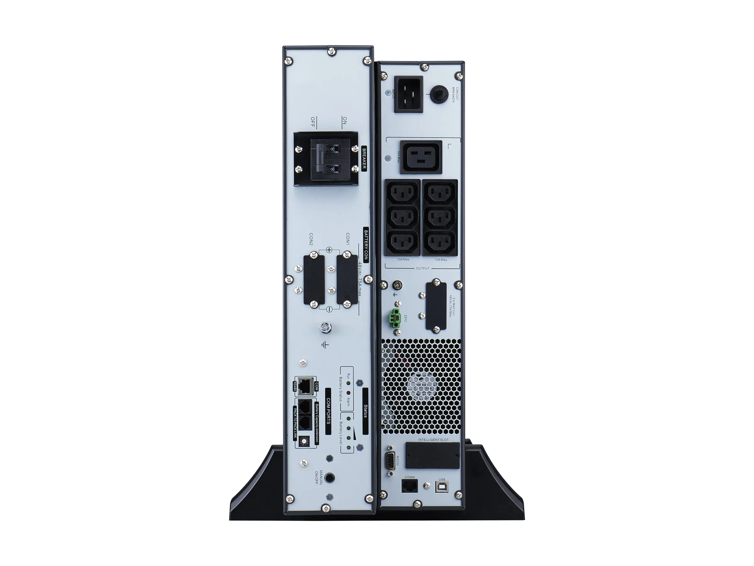 APC Easy UPS On-Line - USV (Rack - einbaufähig) - Wechselstrom 230 V - 2700 Watt - 3000 VA - Lithium-Ionen - RS-232, USB - Ausgangsanschlüsse: 7 - 4U - 48.3 cm (19") SRVL3KRILRK