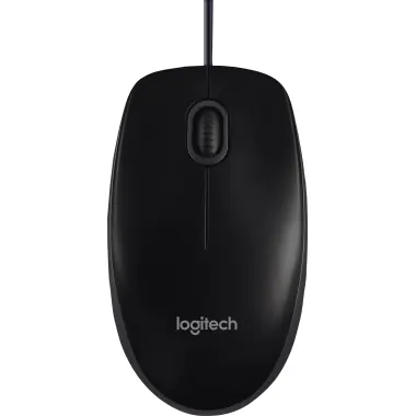 Logitech B100 - Maus - rechts- und linkshändig - optisch - 3 Tasten - kabelgebunden - USB - Schwarz Logitech B100 - Maus - rechts- und linkshändig - optisch - 3 Tasten - kabelgebunden - USB - Schwarz
