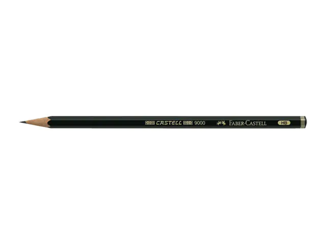 Faber-Castell Bleistift CASTELL 9000 119007 7B dunkelgrün