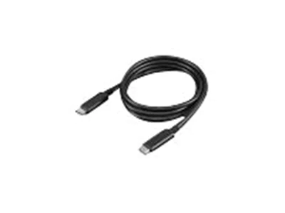 Lenovo - USB-Kabel - 24 pin USB-C (M) zu 24 pin USB-C (M) - 20 V - 5 A - 1 m - 4K Unterstützung, USB-Stromversorgung (5A, 100 W) - Schwarz Lenovo - USB-Kabel - 24 pin USB-C (M) zu 24 pin USB-C (M) - 20 V - 5 A - 1 m - 4K Unterstützung, USB-Stromversorgung (5A, 100 W) - Schwarz