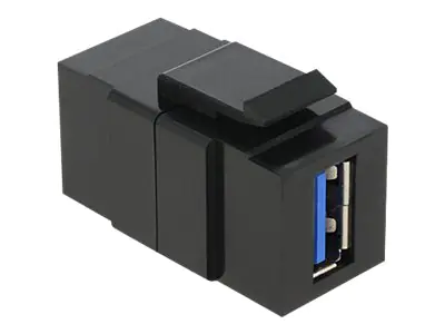Delock - Modularer Einschub (Kopplung) - USB 3.0 Type A - Schwarz