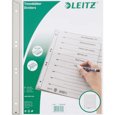 Leitz Trennblatt 16503085 DIN A4 grau 25 St./Pack. Leitz Trennblatt 16503085 DIN A4 grau 25 St./Pack.