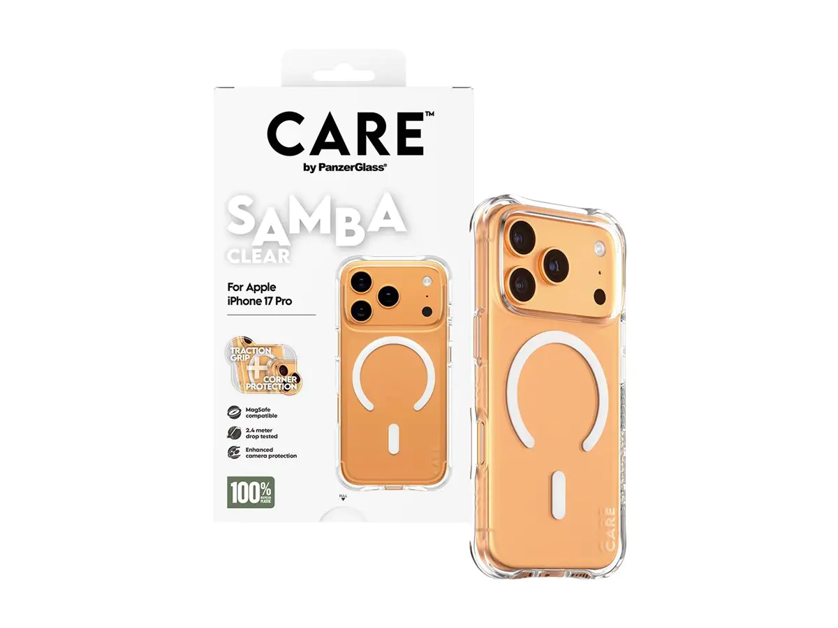 PanzerGlass CARE by PanzerGlass Samba - Hintere Abdeckung für Mobiltelefon - with white MagSafe -