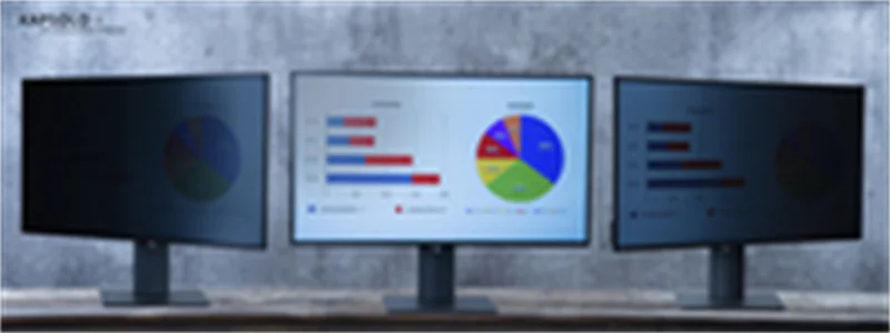 KAPSOLO KAP11005 - Monitor - Rahmenloser Display-Privatsphärenfilter - Transparent - Privat