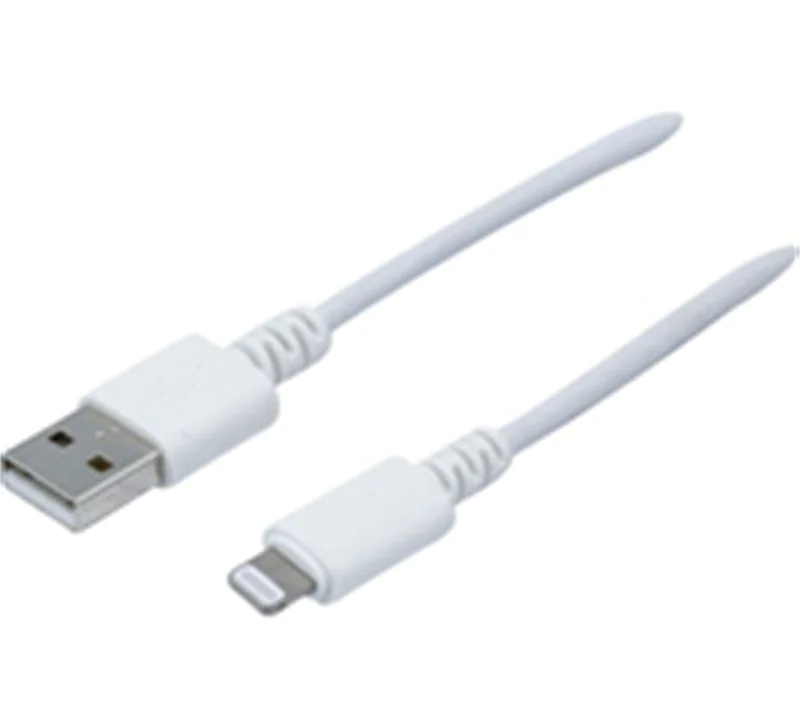 Dacomex 194041, Weiß, USB A, Lightning, 1 m, Männlich, Männlich