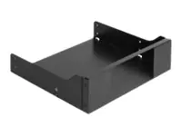 Delock - Laufwerksschachtadapter - 5,25" bis 2 x 2,5" (13,3 cm bis 2 x 6,4 cm) - Schwarz - für P/N: 47011
