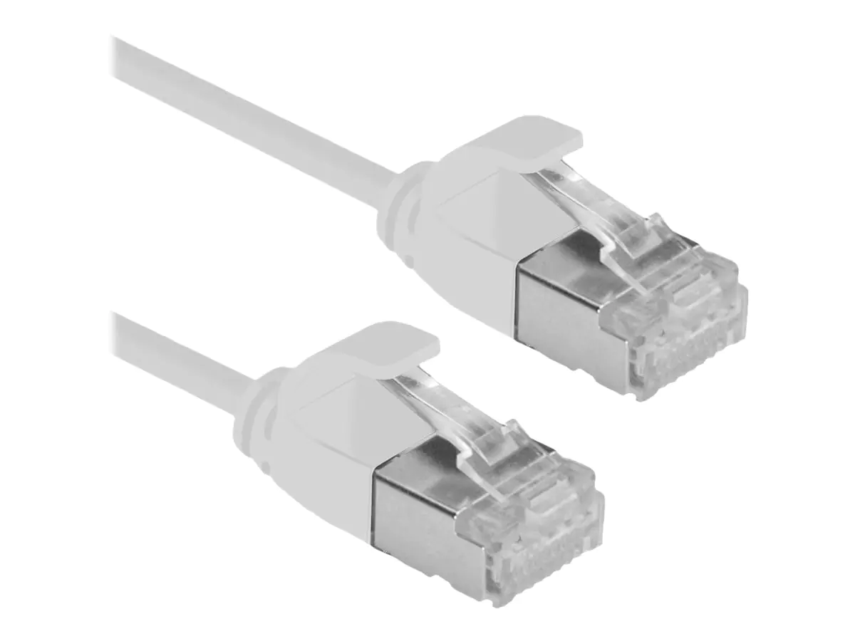 Roline Green - Patch-Kabel - RJ-45 (M) zu RJ-45 (M) - 3 m - U/FTP - CAT 6a - halogenfrei, geformt, ohne Haken, verseilt - Grau