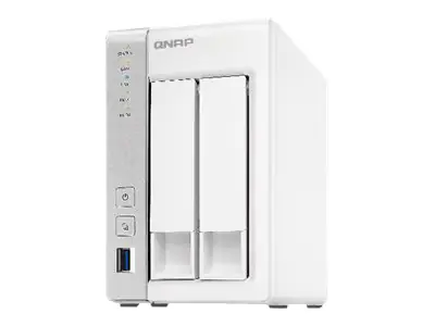 QNAP TS-231P2 - NAS-Server - 2 Schächte - 8 TB - SATA 6Gb/s - HDD 4 TB x 2 - RAID 0, 1, JBOD - RAM 4 GB - Gigabit Ethernet - iSCSI Support