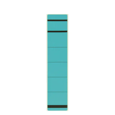 Westcott Ordnerrückenetikett schmal/kurz 39 x 192 mm (B x H) selbstklebend mit Griffloch blau 10 Etik/Pack.