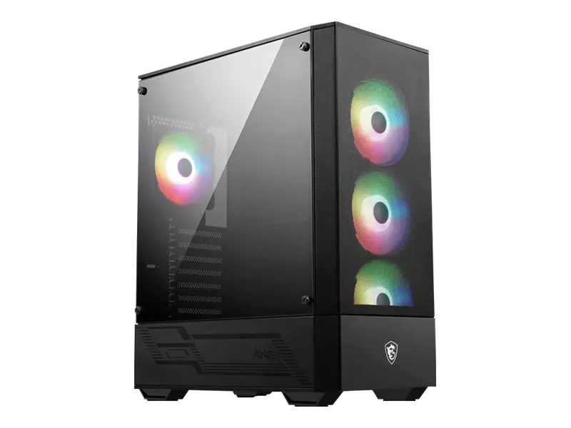 MSI MAG FORGE 112R - Mid tower - ATX - Seitenteil mit Fenster (gehärtetes Glas) - keine Spannungsversorgung (ATX) - USB/Audio