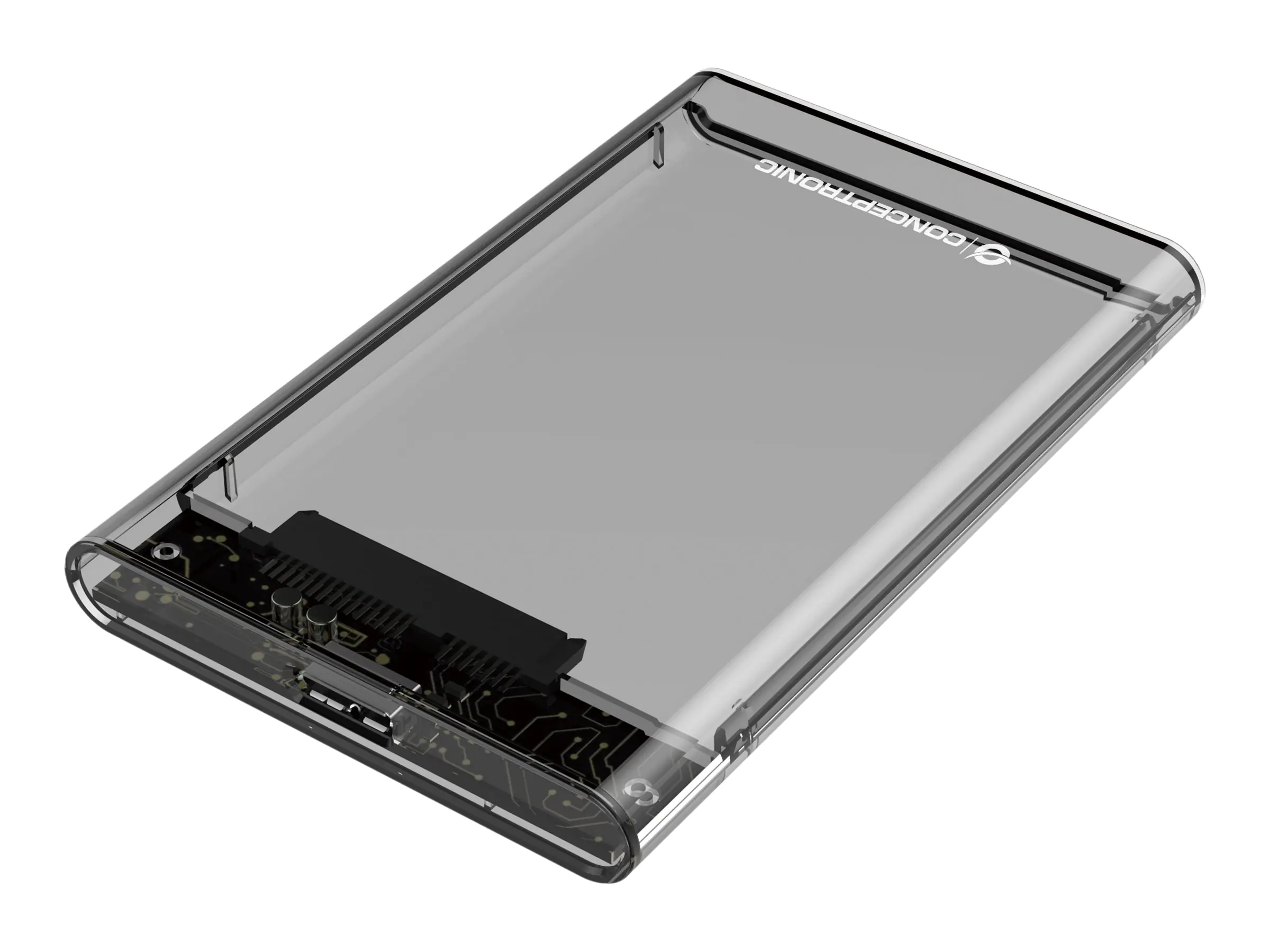 Conceptronic DANTE - Speichergehäuse - 2.5" (6.4 cm) - SATA - USB 3.2 (Gen 1) - durchsichtig