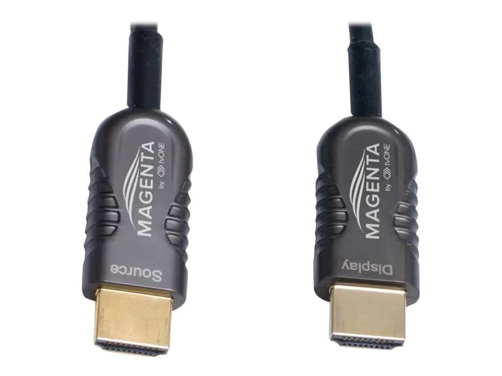 magenta HDMI-Kabel - HDMI männlich zu HDMI männlich - 60 m - Hybrid Kupfer/Kohlefaser -