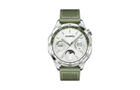 Huawei Watch GT 4 - 46 mm - Edelstahl - intelligente Uhr mit Riemen - Verbundmaterial - Handgelenkgröße: 140-210 mm - Anzeige 3.6 cm (1.43") - NFC, Bluetooth - 48 g - grün