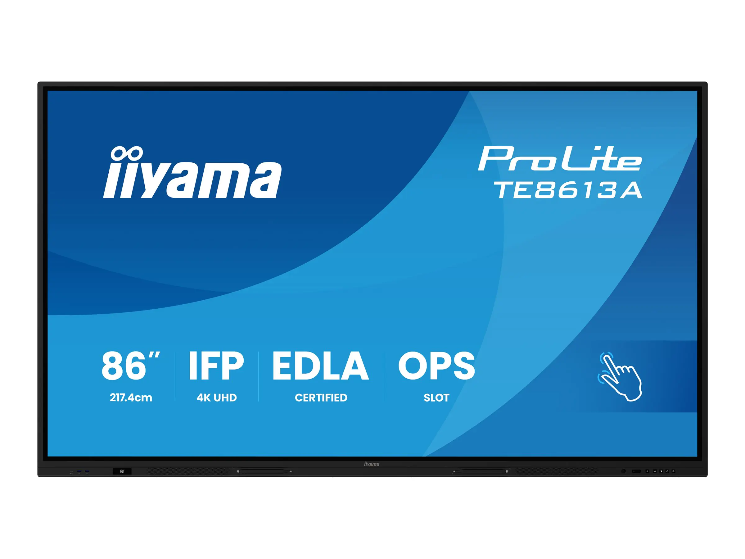 Iiyama 86" TE8613A-B3AG 16 9 Touch 2xHDMI+2xUSBC+DP - Flachbildschirm (TFT/LCD) - 8