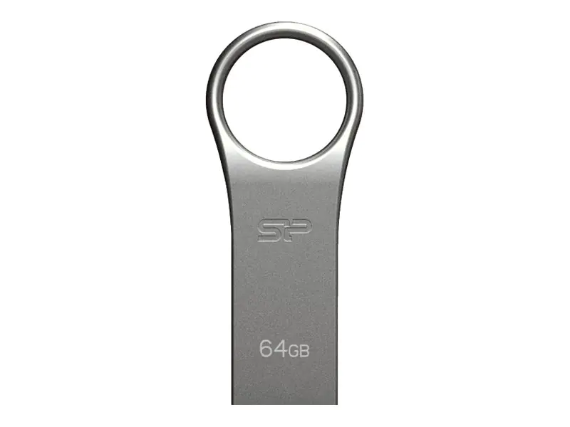 SILICON POWER Firma F80 - USB-Flash-Laufwerk - 16 GB - USB 2.0 - silbergrau