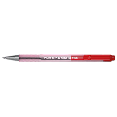 PILOT Kugelschreiber BP-S MATIC 2026002 F Druckmechanik rot PILOT Kugelschreiber BP-S MATIC 2026002 F Druckmechanik rot