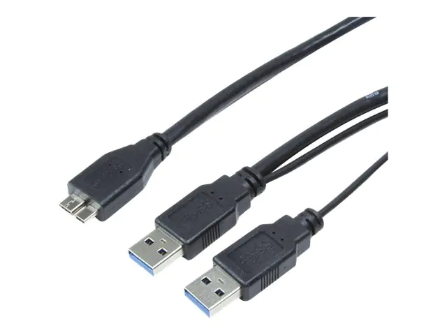 LogiLink USB-Kabel - Micro-USB Typ B (M) zu USB Typ A, USB Typ A (nur Spannung)