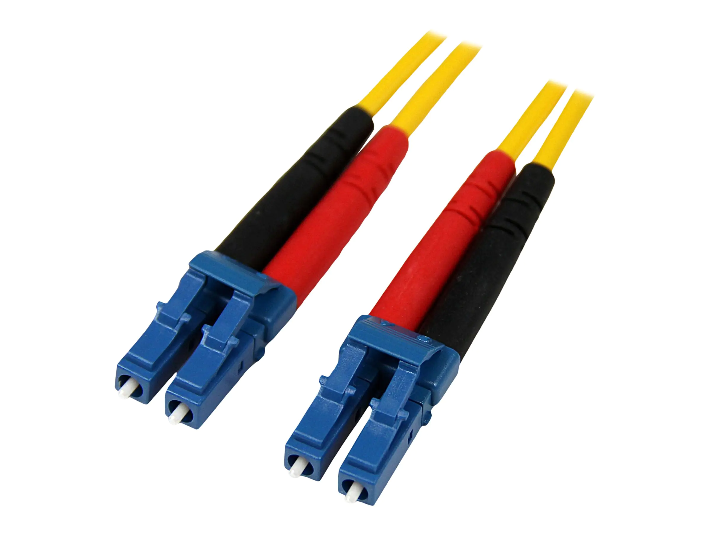 StarTech 1m Fiber Optic Cable - Single-Mode Duplex 9/125 - LSZH - LC/LC - OS1 - LC to LC Fiber Patch Cable (SMFIBLCLC1) - Patch-Kabel - LC Single-Modus (M) zu LC Single-Modus (M) - 1 m - Glasfaser - Duplex - 9/125 Mikrometer - OS1 - geformt - Gelb - für P