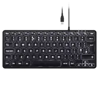 Perixx PERIBOARD-332B DE Mini-Tastatur USB kabelgebunden Hintergrundbeleuchtung - Tastatur Perixx PERIBOARD-332B DE Mini-Tastatur USB kabelgebunden Hintergrundbeleuchtung - Tastatur
