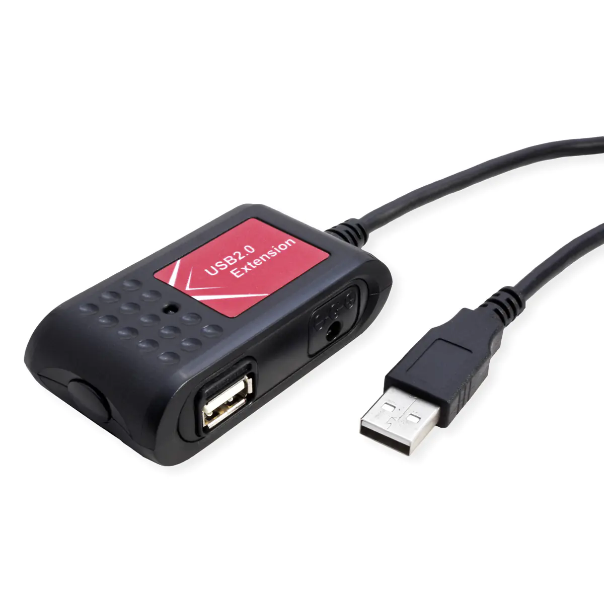 VALUE USB 2.0 Verlängerung schwarz, 2fach 5m, 5 m, USB A, USB A, USB 2.0, 0,48 Gbit/s, Schwarz 12.99.1089