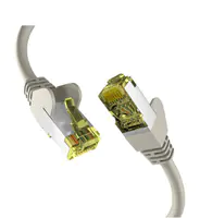 EFB-Elektronik - Patch-Kabel - RJ-45 (M) zu RJ-45 (M) - 7.5 m - 6 mm - S/FTP, PiMF - CAT 6a - geschirmt, halogenfrei, geformt, verseilt, Knickschutzmanschette, bis zu 10 Gbps Datentransferrate, Steckerbelegung 1:1 - Grau EFB-Elektronik - Patch-Kabel - RJ-45 (M) zu RJ-45 (M) - 7.5 m - 6 mm - S/FTP, PiMF - CAT 6a - geschirmt, halogenfrei, geformt, verseilt, Knickschutzmanschette, bis zu 10 Gbps Datentransferrate, Steckerbelegung 1:1 - Grau
