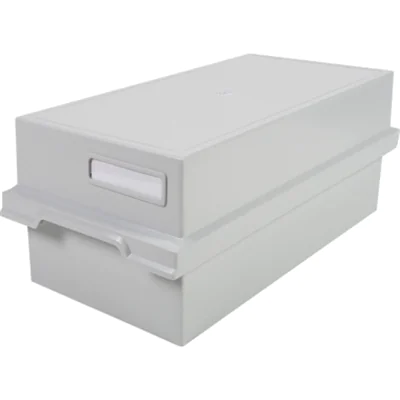 Exacompta Karteikasten Office 13,9 x 17,1 x 35,5 cm (B x H x T) DIN A6 quer 1.200 Karten Polystyrol lichtgrau Exacompta Karteikasten Office 13,9 x 17,1 x 35,5 cm (B x H x T) DIN A6 quer 1.200 Karten Polystyrol lichtgrau