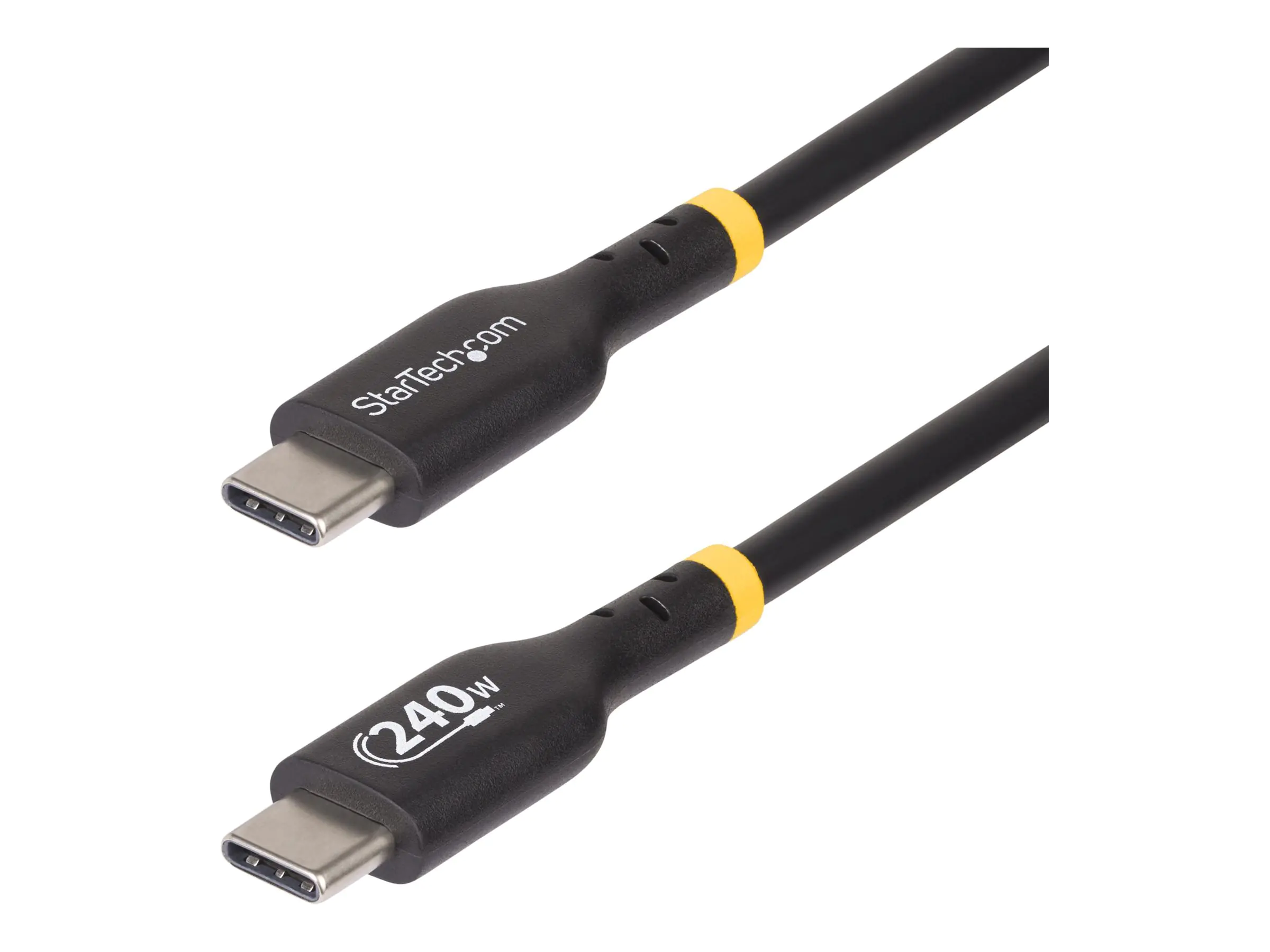 StarTech 1m USB C Charging Cable, USB-IF Certified USB-C Cable, 240W - USB-Kabel - 24 pin USB-C (M) zu 24 pin USB-C (M) - USB 2.0 - 48 V - 5 A - 1 m - USB-Stromversorgung (240 W), Baureihe mit erweitertem Leistungsbereich (EPR, unterstützt Power Delivery StarTech 1m USB C Charging Cable, USB-IF Certified USB-C Cable, 240W - USB-Kabel - 24 pin USB-C (M) zu 24 pin USB-C (M) - USB 2.0 - 48 V - 5 A - 1 m - USB-Stromversorgung (240 W), Baureihe mit erweitertem Leistungsbereich (EPR, unterstützt Power Delivery