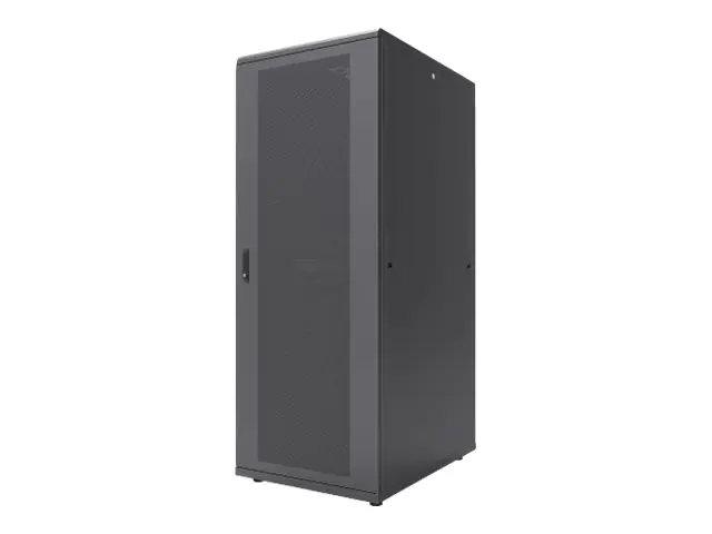 Intellinet Network Cabinet, Free Standing (Standard), 47U, Usable Depth 123 to 973mm/Width 703mm, Black, Flatpack, Max 1500kg, Server Rack, IP20 rated, 19", Steel, Multi-Point Door Lock, One Lock Per Side Panel, Three Year Warranty - Schrank - Schwarz, RA