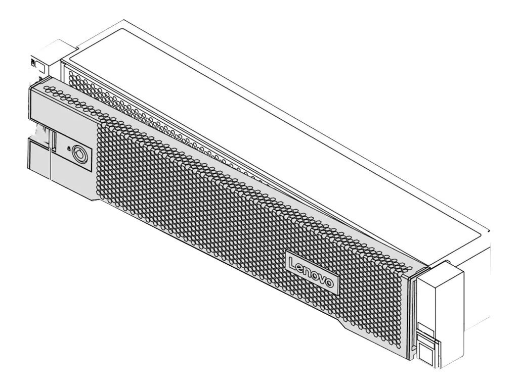 Lenovo ThinkSystem v2 - Server-Sicherheitsblende - Vorderseite - 2U - für ThinkSystem SR665 7D2V, 7D2W; SR850 V2 7D32