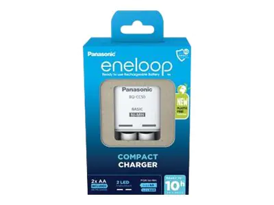 Panasonic eneloop Basic BQ-CC50 - Batterieladegerät - (für 2xAA/AAA) K-KJ50MCD20E