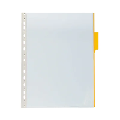 DURABLE Sichttafel FUNCTION DIN A4 Hart PVC Farbe des Reiters: gelb 5 St./Pack.