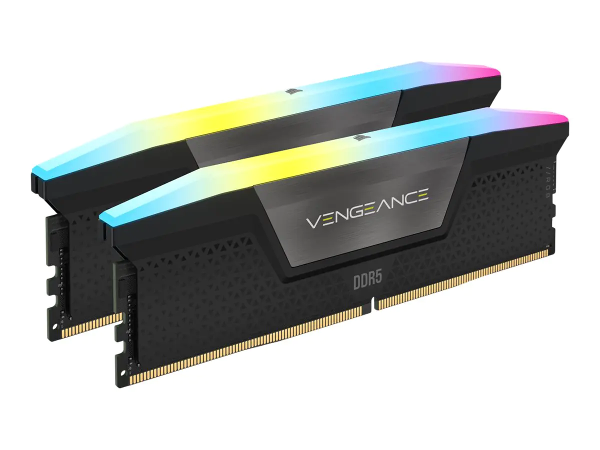 CORSAIR Vengeance RGB - DDR5 - Kit - 32 GB: 2 x 16 GB - DIMM 288-PIN - 5200 MHz / PC5-41600 - CL40 - 1.25 V - Schwarz