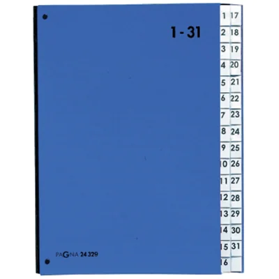 PAGNA Pultordner 24329-02 DIN A4 1-31 32Fächer Polypropylen bl PAGNA Pultordner 24329-02 DIN A4 1-31 32Fächer Polypropylen bl