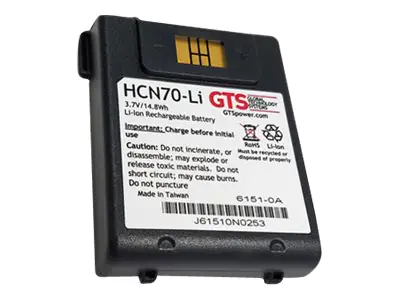 Global Technology Systems HCN70-Li - Handheld-Akku (gleichwertig mit: Intermec 318-043-002, Intermec 318-043-012, Intermec 318-043-022, Intermec 318-043-023) - Lithium-Ionen - 4000 mAh (Packung mit 10) HCN70-LI-10