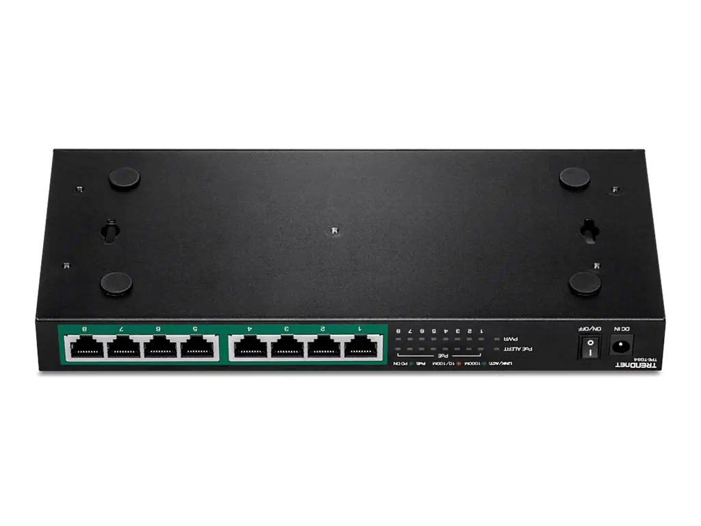 TRENDnet TPE TG84 - Switch - 8 x 10/100/1000 (PoE+) TPE-TG84