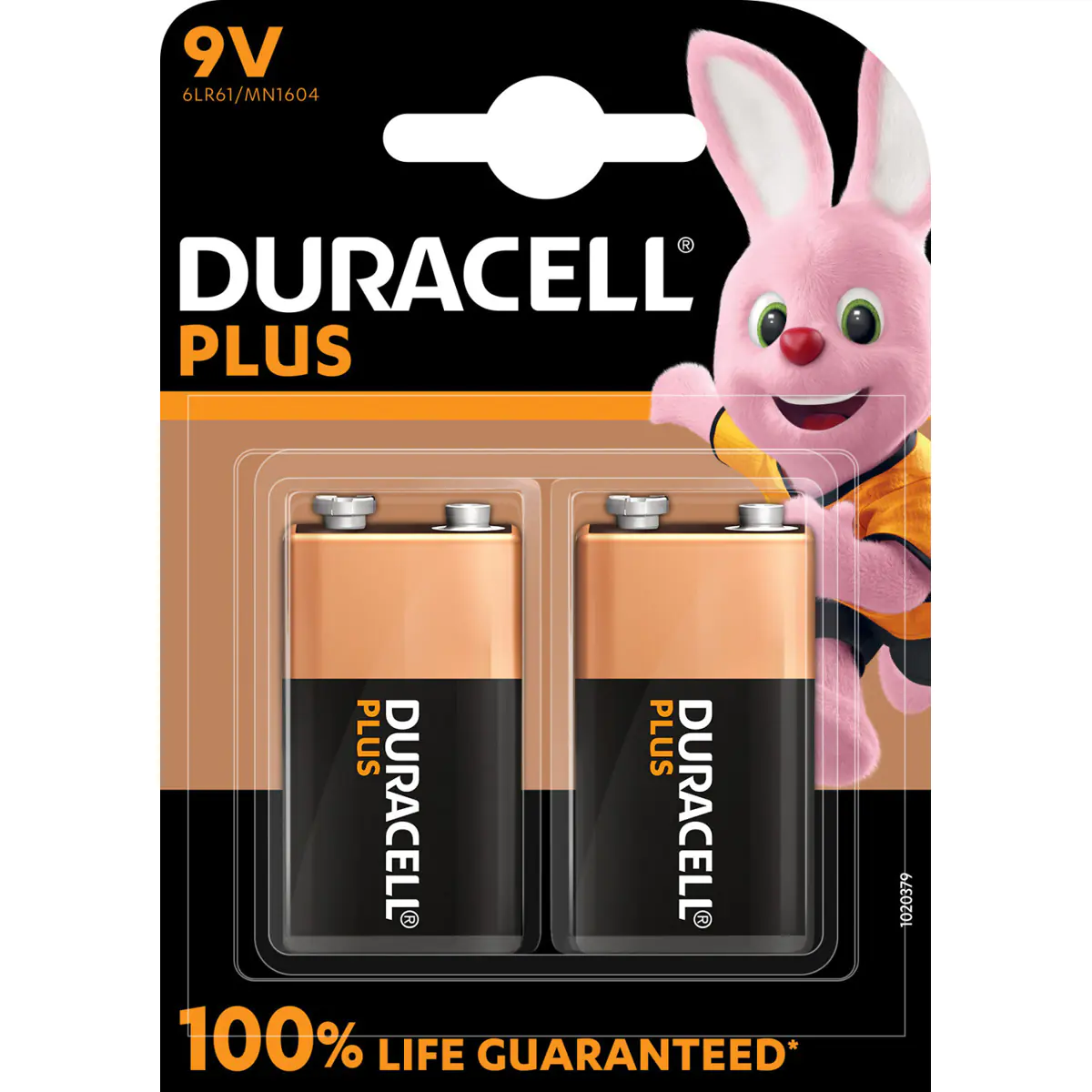 Duracell Alkaline Plus batterij 9 Volt 2 pack - Batterie - 9V-Block Duracell Alkaline Plus batterij 9 Volt 2 pack - Batterie - 9V-Block
