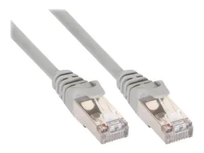 InLine - Patch-Kabel - RJ-45 (M) zu RJ-45 (M) - 5 m - UTP - CAT 5e - geformt - Grau