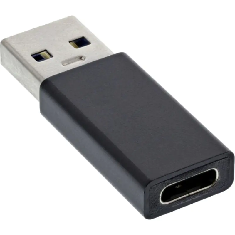 InLine - USB-Adapter - USB Typ A (M) zu 24 pin USB-C (W) - USB 3.2 Gen 2 - 0.9 A - Schwarz InLine - USB-Adapter - USB Typ A (M) zu 24 pin USB-C (W) - USB 3.2 Gen 2 - 0.9 A - Schwarz